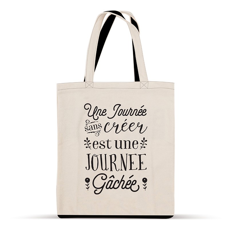 Tote Bag Une journee sans Creer est une Journee Gachee Little marmaille