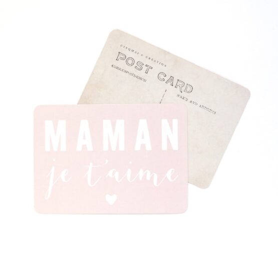 Carte Maman je t'aime - Nude