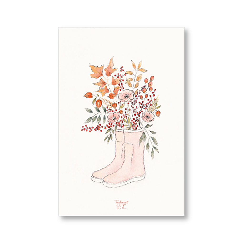 Carte Joyeux Anniversaire - Bouquet De Fleurs - Little marmaille