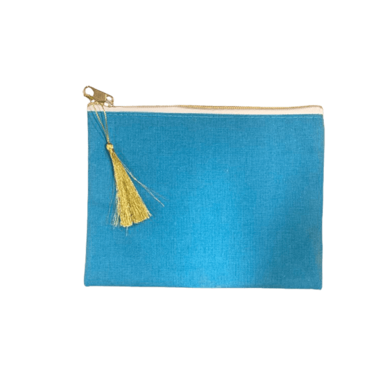 pochette bleu saxo personnalisable