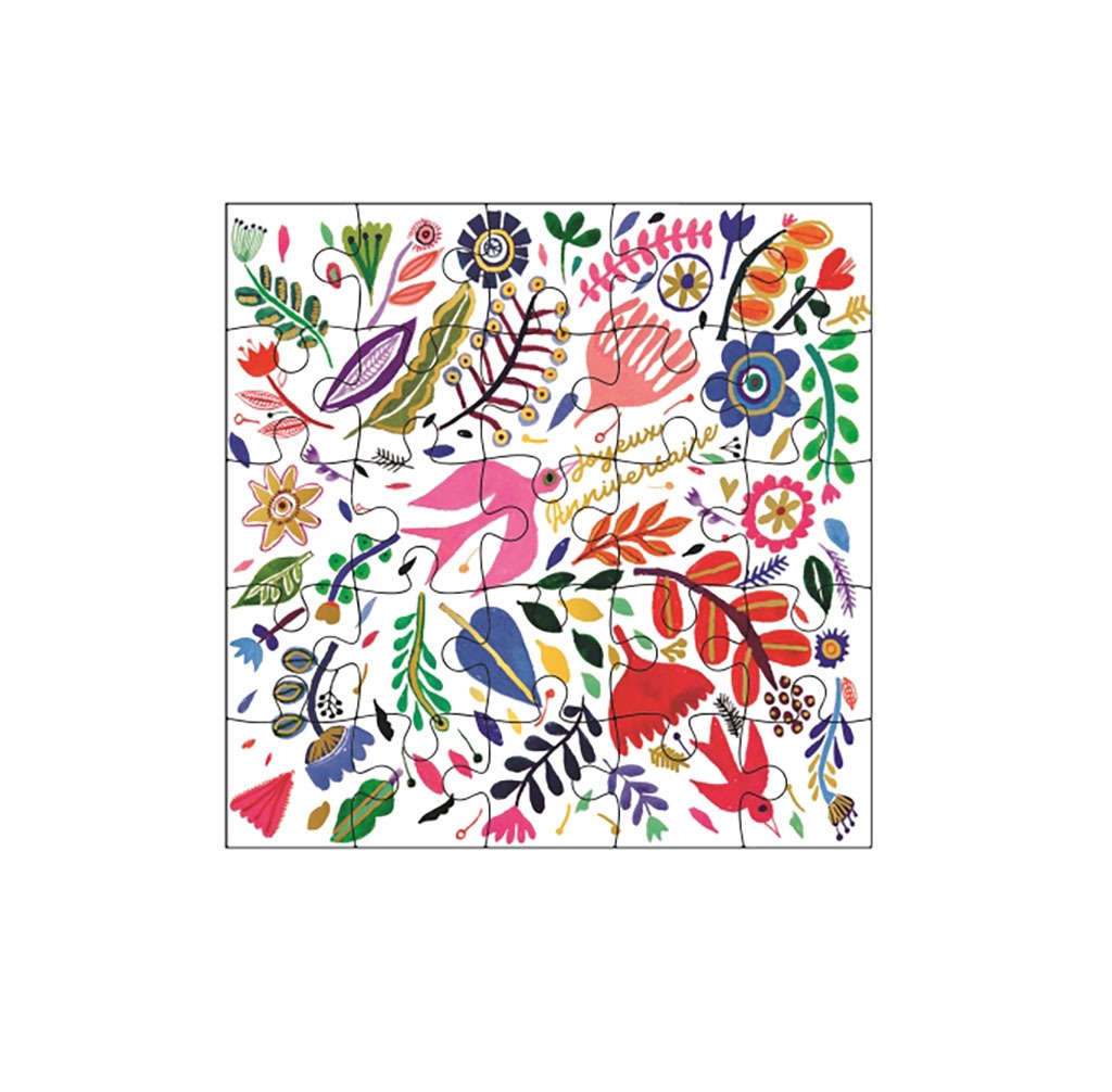 Cartesdart Carte Postale Joyeux Anniversaire Fleurs Little Marmaille