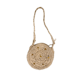 Sac rond en raphia poupée obi obi