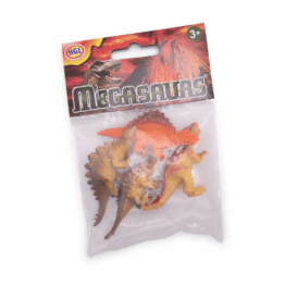 lot de 4 mini dinosaures hgl dans paquet sur fond blanc