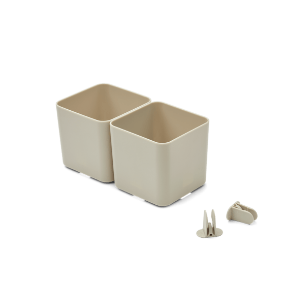 Lot de 2 boîtes de rangement Liewood avec clips