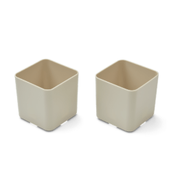 Lot de 2 boites de rangement Liewood sur fond blanc