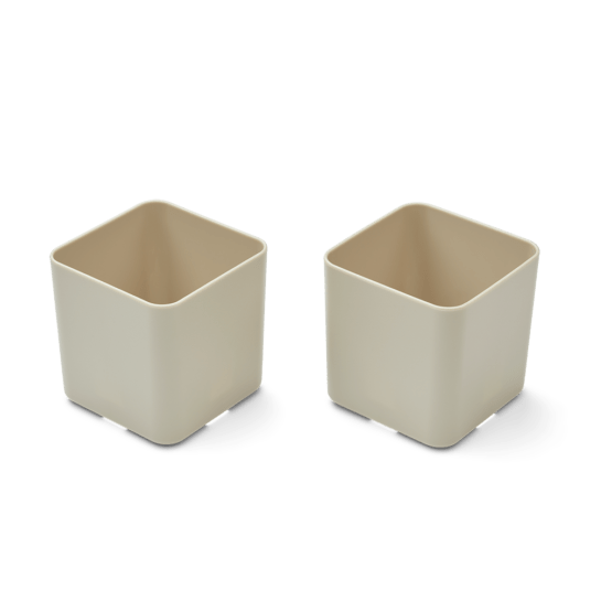 Lot de 2 boites de rangement Liewood sur fond blanc