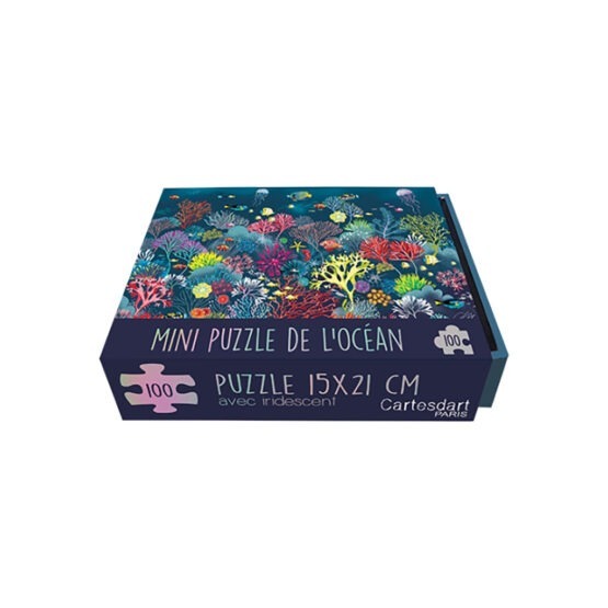 Mini puzzle océan 100 pièces cartes d'art