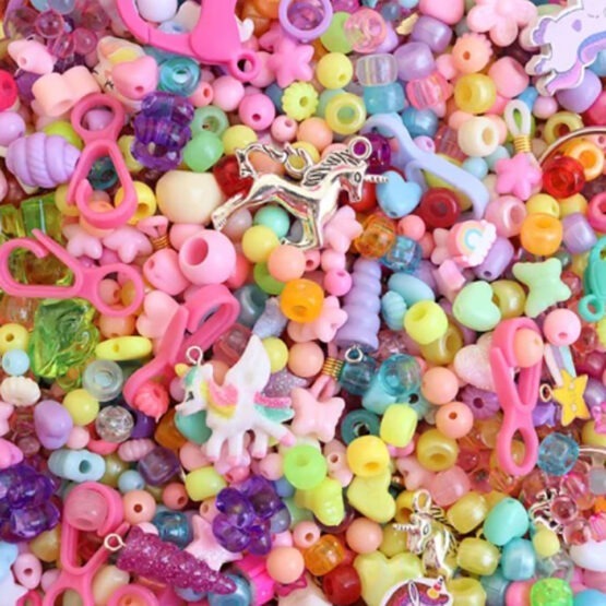 mix de perles licorne, ambiance