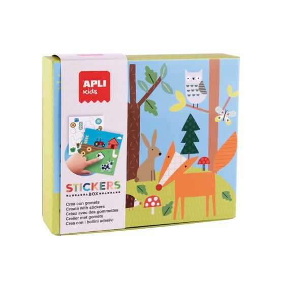 Coffret de gommettes forêt apli kids