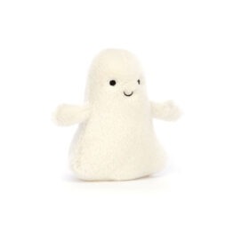 Doudou Ooky fantôme de face sur fond blanc