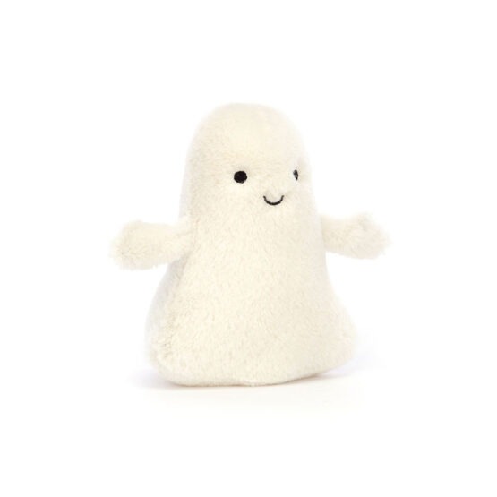 Doudou Ooky fantôme de face sur fond blanc