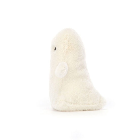 Doudou Ooky fantôme de biais sur fond blanc