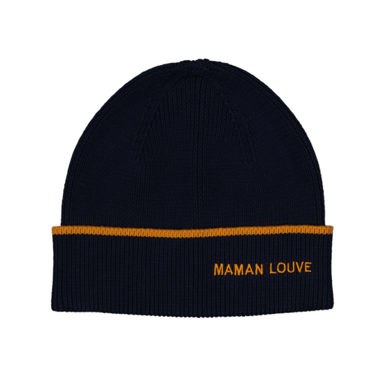 Bonnet Maman Louve - Bleu Marine - Chamaye