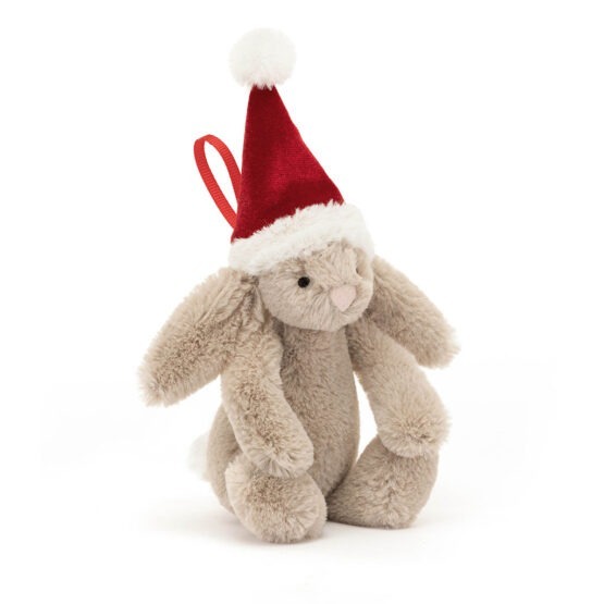 lapin de noël assis