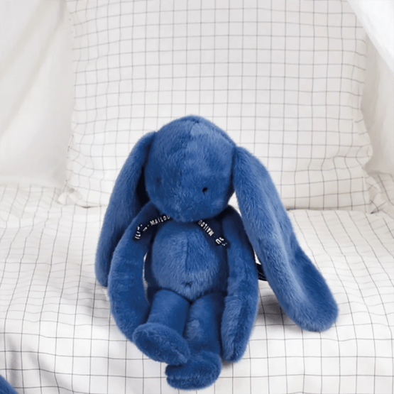 Peluche Le Lapin Méloé - Bleu - Maïlou