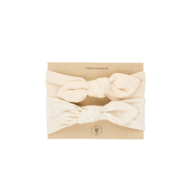 lot de 2 bandeaux bébé bouquet et nude mrs ertha sur fond blanc