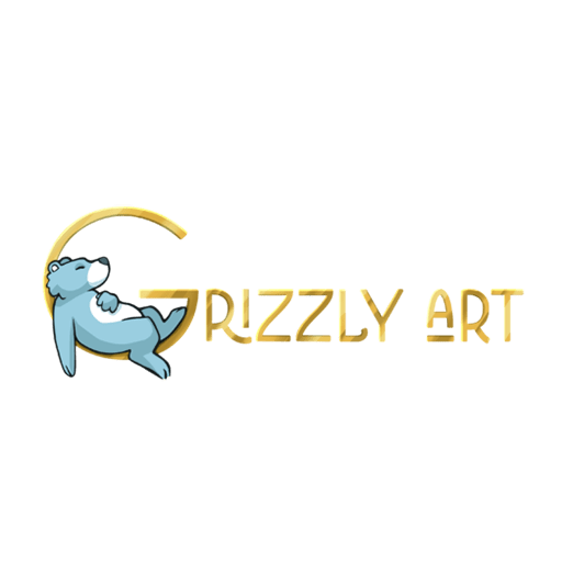 logo marque grizzly art sur fond blanc