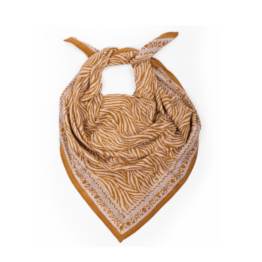 Foulard zebra havane bindi atelier