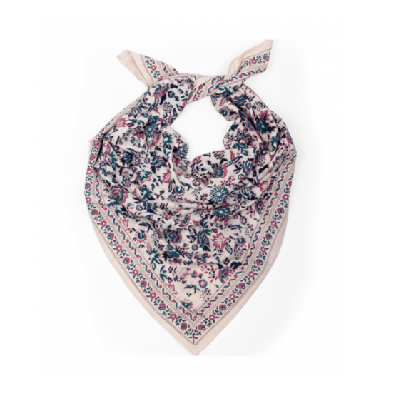 Petit foulard goa myrtille bindi atelier