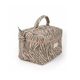 Trousse vanity zebra khaki bindi atelier