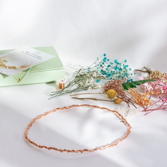 kit diy couronne de fleurs séchées la petite épicerie détail contenu kit