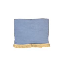 Cette serviette de plage fouta de couleur bleue est l'indispensable à avoir pour vos journées plage !