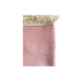 Cette serviette de plage fouta de couleur rose est l'indispensable à avoir pour vos journées plage !