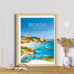 une affiche sur Belle-Île Etoile de sel, ambiance