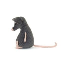 lachlan le rat Jellycat, vue de coté sur fond blanc
