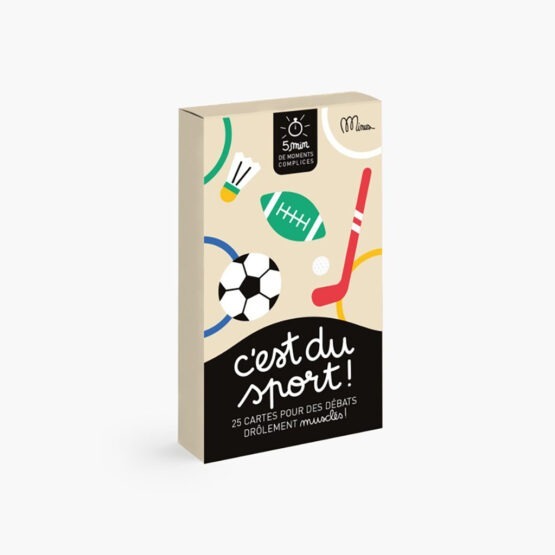 cartes spécial JO c'est du sport minus edition sur fond blanc