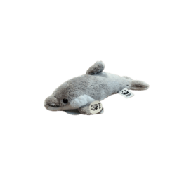 doudou dauphin gris bon ton toys sur fond blanc