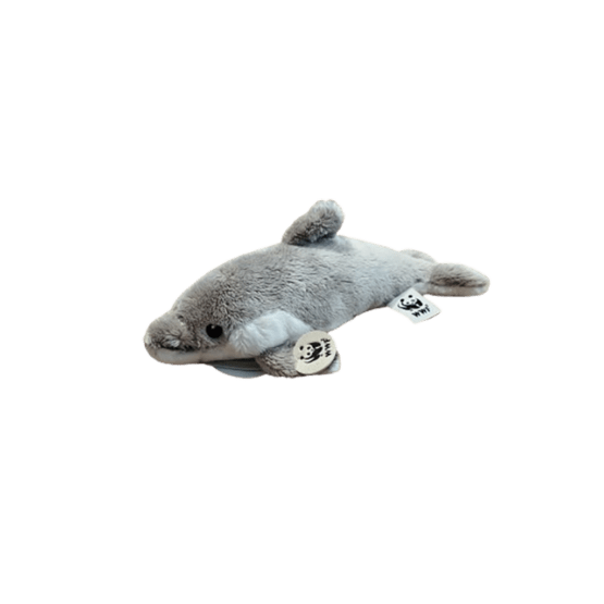 doudou dauphin gris bon ton toys sur fond blanc