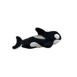 doudou orque wwf bon ton toys vue de côté sur fond blanc