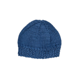 Bonnet tricot bleu