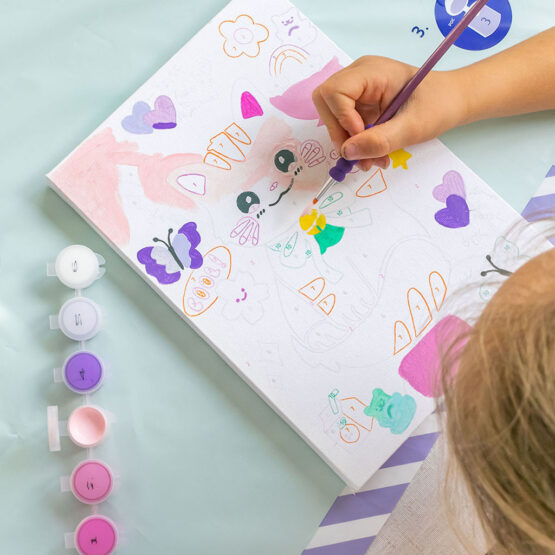 Peinture au numéro maneki neko la petite épicerie