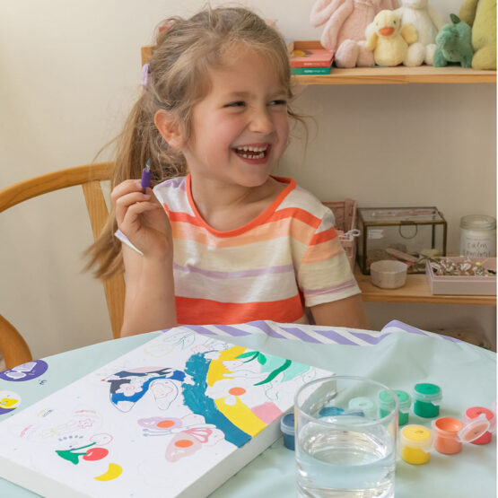 peinture au numéro enfant printemps la petit épicerie