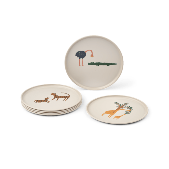 Assiette plate remco animaux tous ensemble liewood