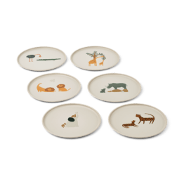 Assiette plate remco animaux tous ensemble liewood