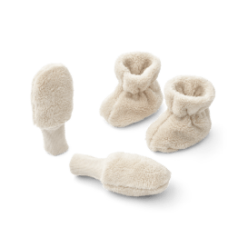 Coffret moufles et chaussons sable liewood