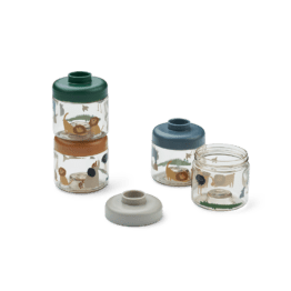 Lot de 4 pots alimentaires liewood