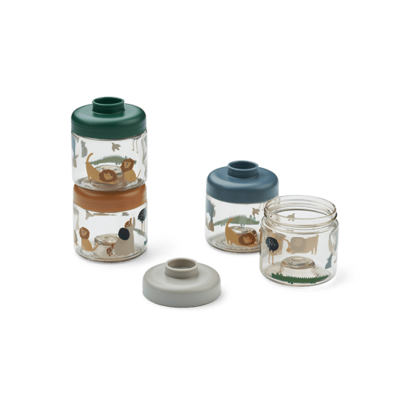 Lot de 4 pots alimentaires liewood