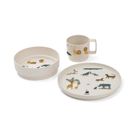 set vaisselle remco animaux tous ensemble liewood