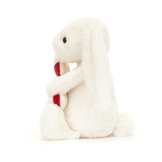 Doudou Lapin Blanc Avec Canne A Sucre - Jellycat