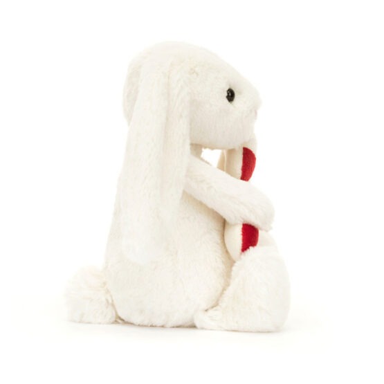 Doudou Lapin Blanc Avec Canne A Sucre - Jellycat