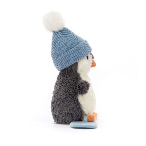 Doudou Pingouin Cacahuète snowboard - Jellycat