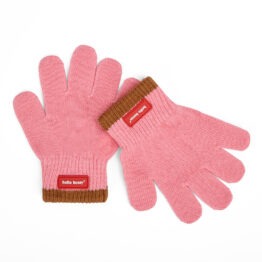 paire de gants pink Hello Hossy sur fond blanc