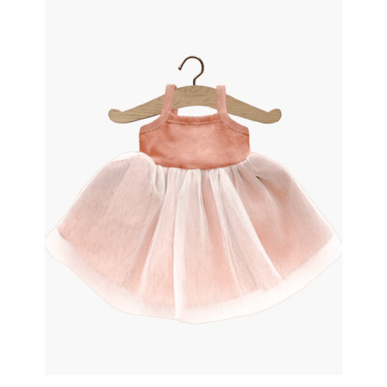 une robe à tutu Rosella pour poupée Minikane, vue de face sur fond blanc