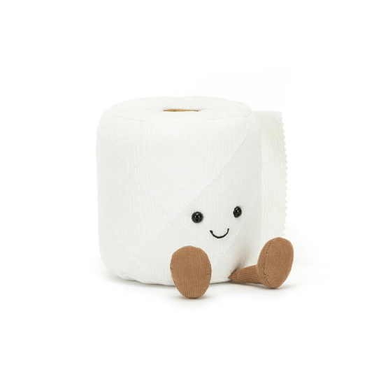 Doudou amuseable rouleau de papier toilette jellycat