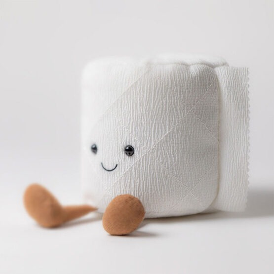 Doudou amuseable rouleau de papier toilette jellycat