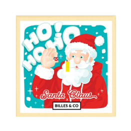 petit coffret de 25 billes "Santa Claus", vue de face sur fond blanc